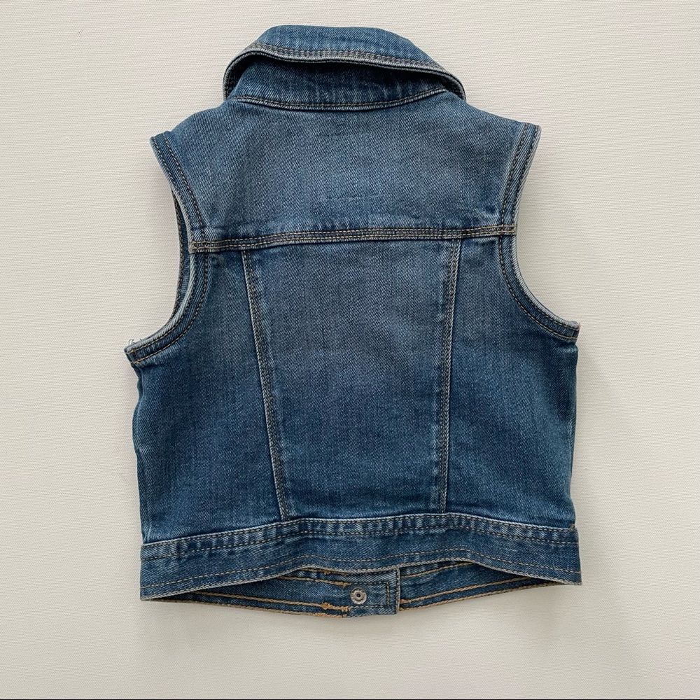 Old Navy Toddler Girl Jean Vest Size 18-24 Months - Picture 7 of 9